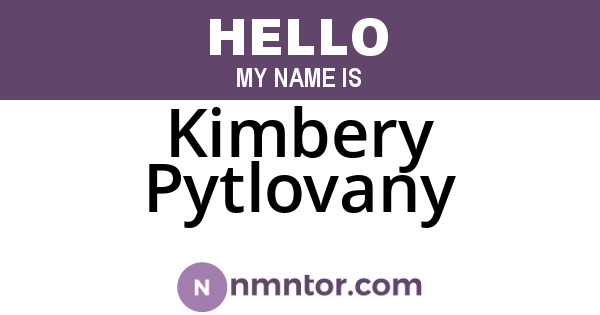 Kimbery Pytlovany