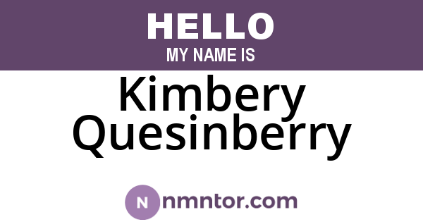 Kimbery Quesinberry