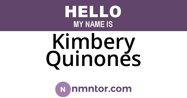 Kimbery Quinones