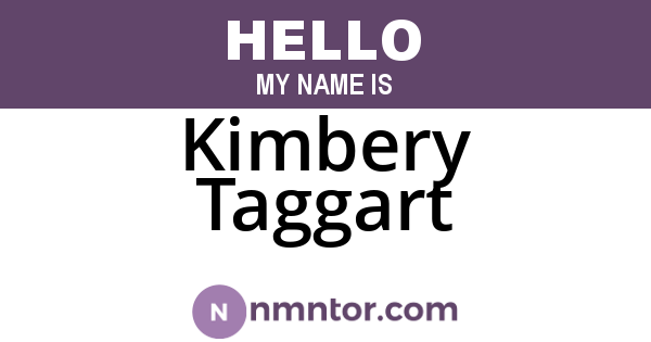 Kimbery Taggart