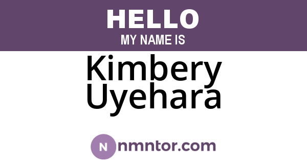 Kimbery Uyehara