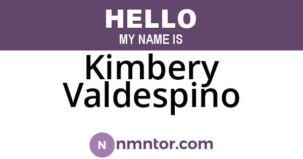 Kimbery Valdespino