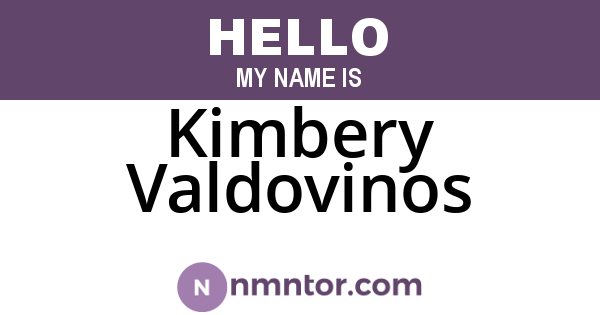 Kimbery Valdovinos