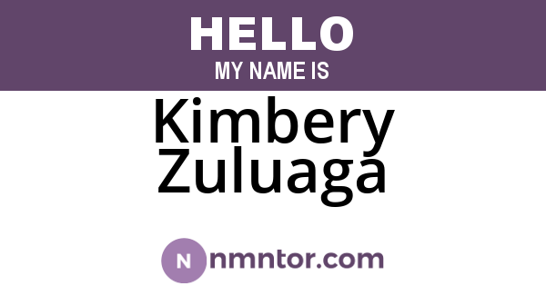 Kimbery Zuluaga