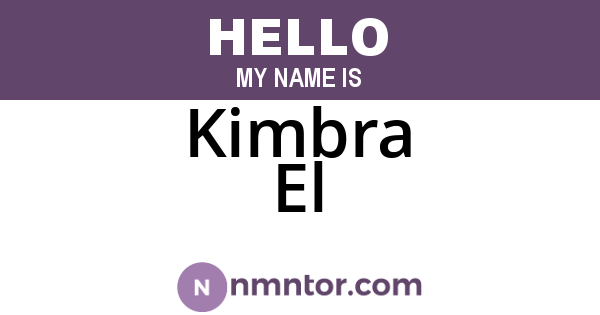 Kimbra El