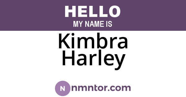 Kimbra Harley