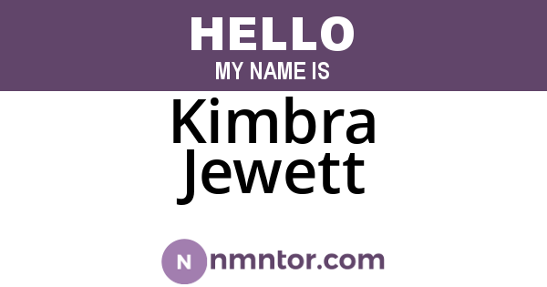 Kimbra Jewett