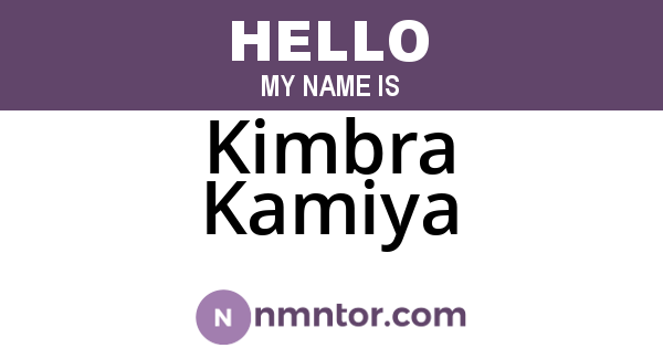 Kimbra Kamiya