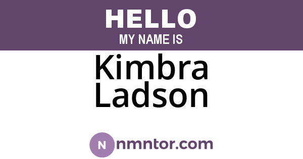 Kimbra Ladson