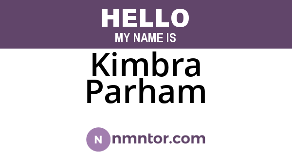 Kimbra Parham