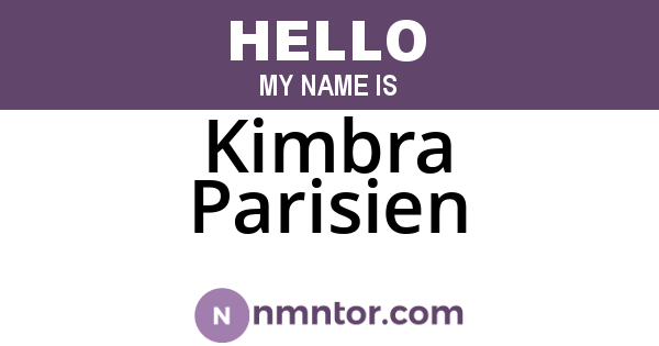 Kimbra Parisien