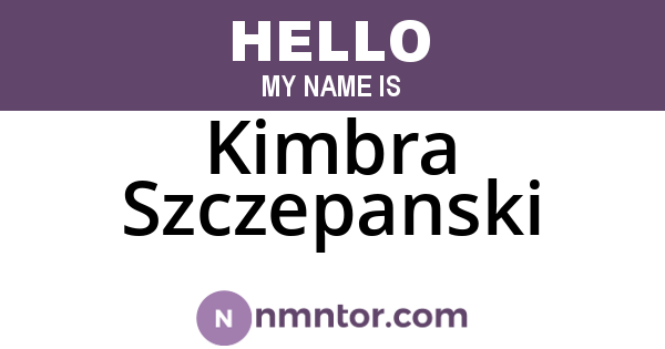 Kimbra Szczepanski