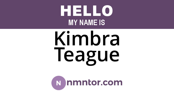 Kimbra Teague
