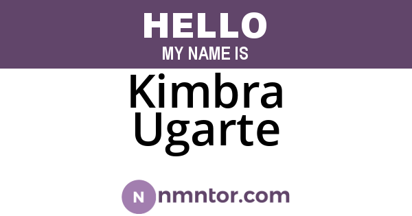 Kimbra Ugarte