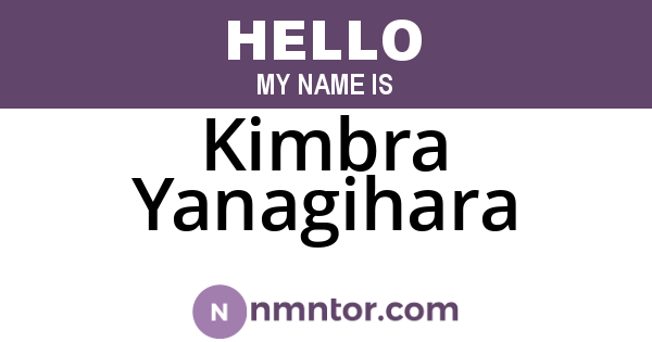 Kimbra Yanagihara