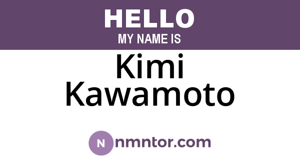 Kimi Kawamoto