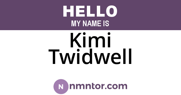 Kimi Twidwell