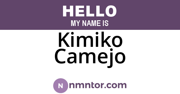 Kimiko Camejo