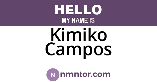 Kimiko Campos