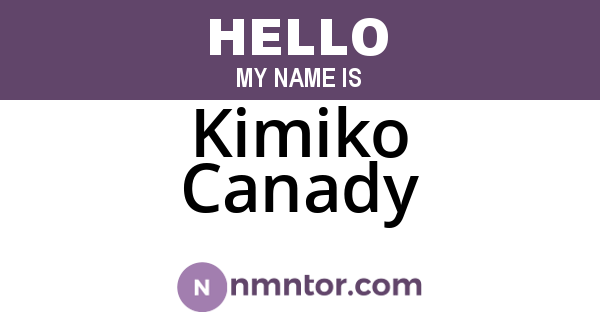 Kimiko Canady
