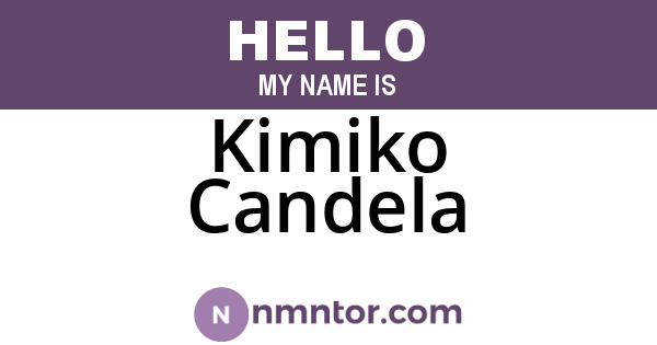 Kimiko Candela