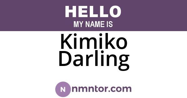 Kimiko Darling