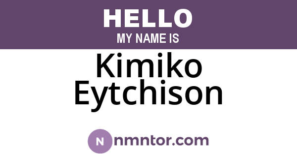 Kimiko Eytchison