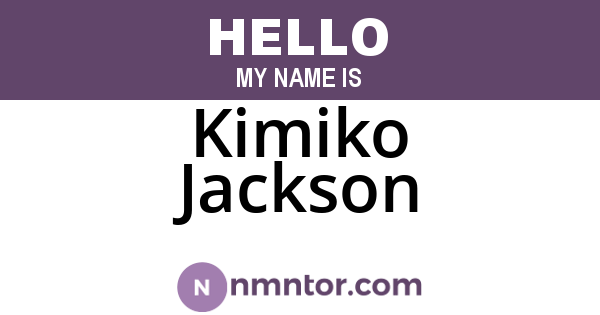 Kimiko Jackson
