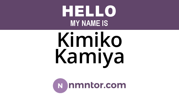 Kimiko Kamiya