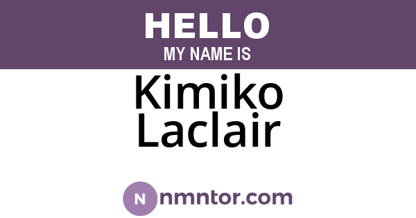 Kimiko Laclair