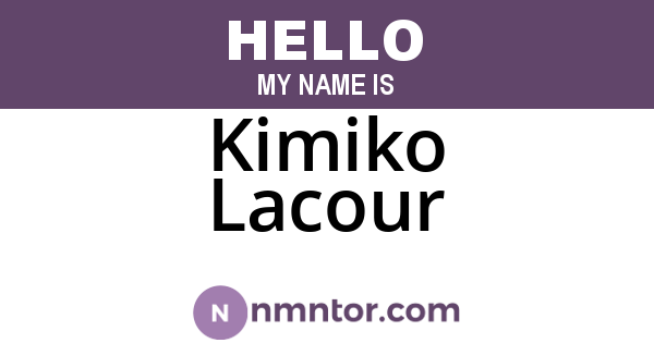 Kimiko Lacour