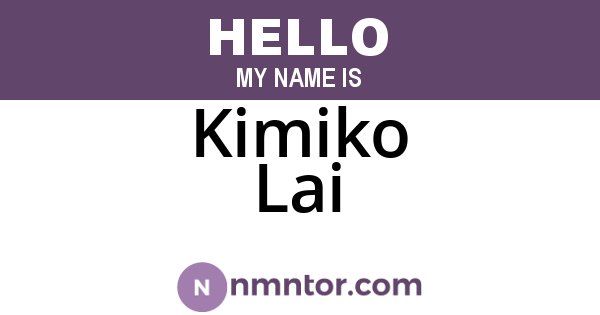Kimiko Lai
