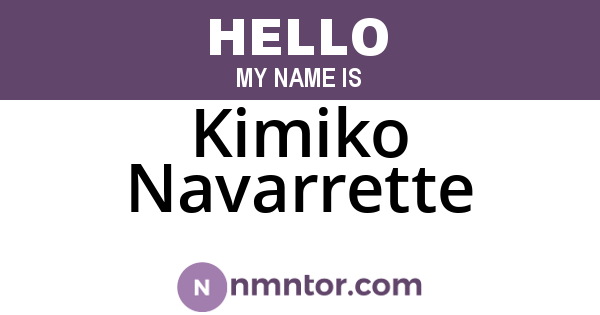 Kimiko Navarrette