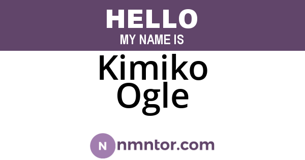 Kimiko Ogle