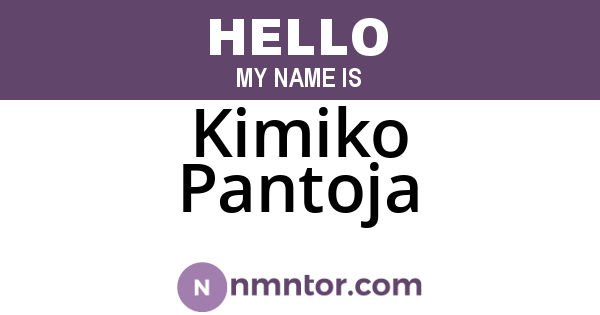 Kimiko Pantoja