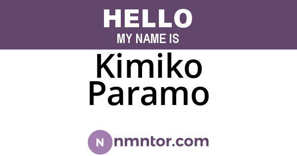 Kimiko Paramo