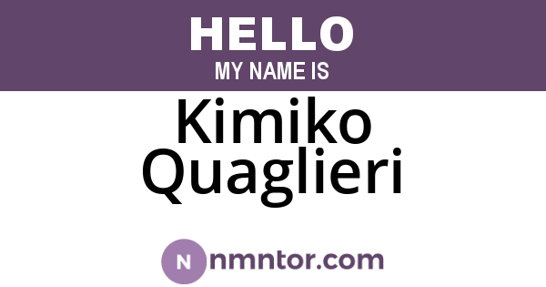 Kimiko Quaglieri