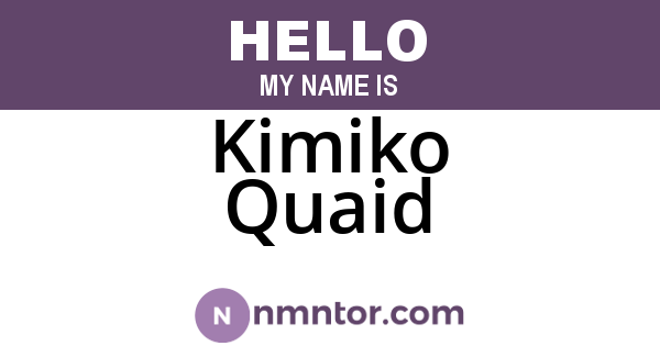 Kimiko Quaid