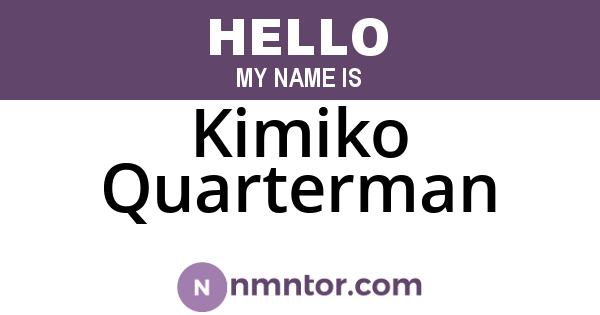 Kimiko Quarterman