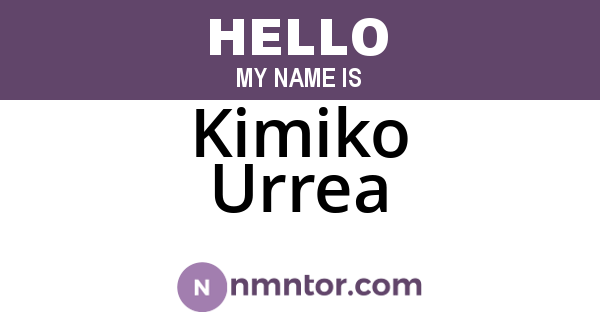 Kimiko Urrea