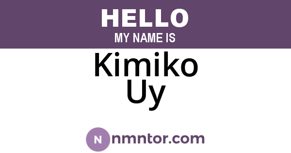 Kimiko Uy