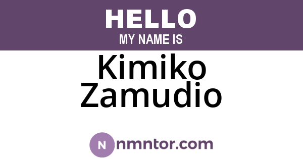 Kimiko Zamudio