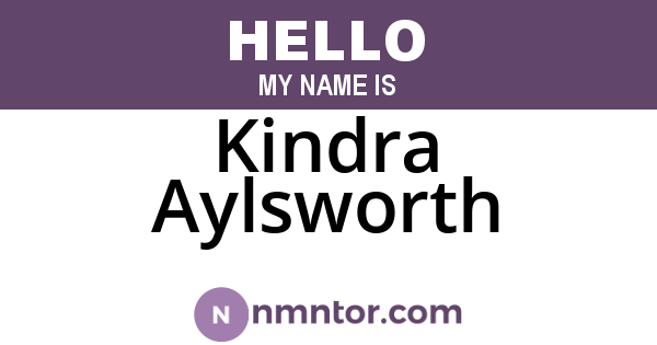 Kindra Aylsworth