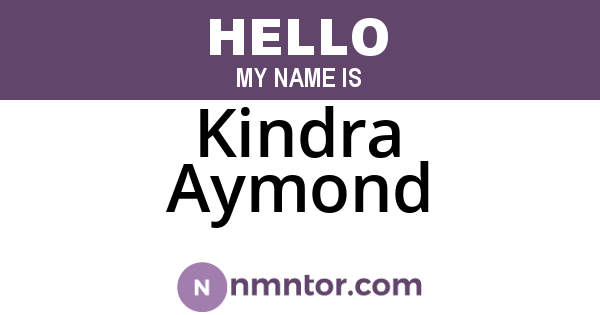 Kindra Aymond
