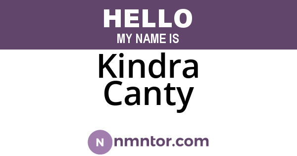 Kindra Canty