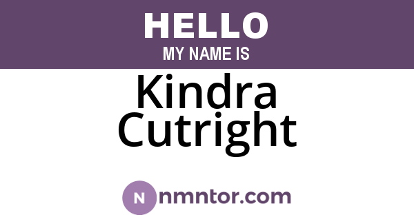 Kindra Cutright