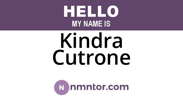 Kindra Cutrone