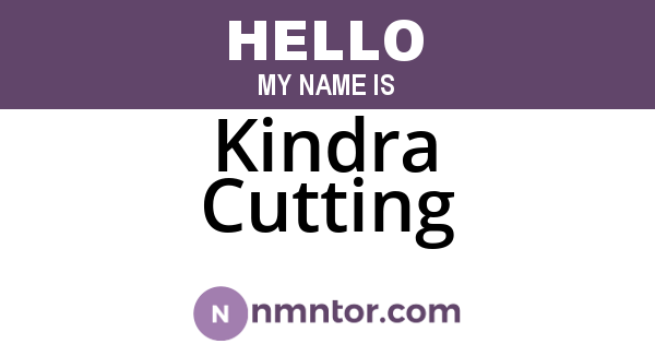 Kindra Cutting