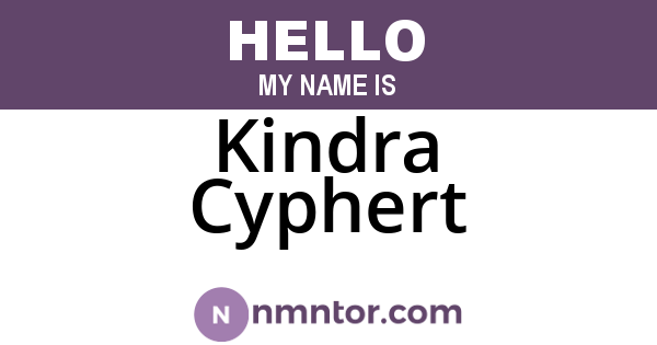 Kindra Cyphert