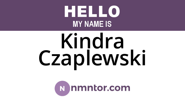 Kindra Czaplewski